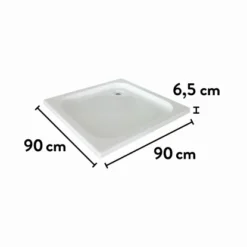 Baliv Duschwanne DW-90.20 E Quadratisch 90 Cm X 90 Cm -Badezimmerprodukte Geschäft 007874119292 VM01 150621 L