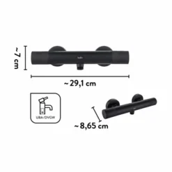 Baliv Thermostat-Duscharmatur DU-2060 Schwarz -Badezimmerprodukte Geschäft 048122122206 VM01 281021 L