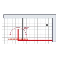 Schulte Walk-In Dusche Toura 80 X 200 Cm Mit Beweglichem Element 40 Cm -Badezimmerprodukte Geschäft 060991060762 2053 060762 6