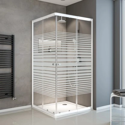 Schulte ExpressPlus Eckeinstieg Variabel Sunny80-90 X 80-90 X 180 Cm 4-teilig 1 Schulte ExpressPlus Eckeinstieg Variabel Sunny80-90 X 80-90 X 180 Cm 4-teilig