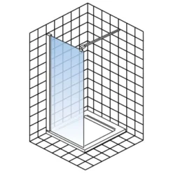 Schulte Alexa Style 2.0 Duschwand Walk In BlackStyle Atelier 1 Dekor 100 X 200cm -Badezimmerprodukte Geschäft 060991064753 2053 064753 5