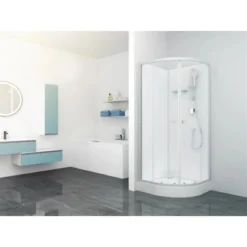 Baliv Komplettdusche DUK-85.100KR 85 Cm X 85 Cm Silber Matt