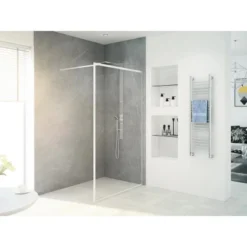 Baliv Duschabtrennung Walk-In DUK-120.80 120 Cm X 195 Cm Chrom -Badezimmerprodukte Geschäft 111000 AB01 190221 L RET01