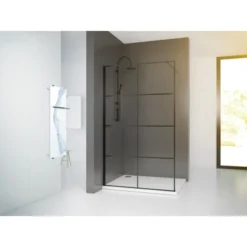 Baliv Duschabtrennung Walk-In DUK-120.131 120 Cm X 195 Cm Schwarz -Badezimmerprodukte Geschäft 111048 AB01 190221 L RET01