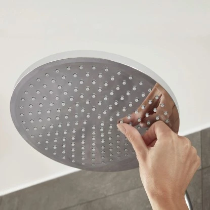 Hansgrohe Duschsystem Crometta S Showerpipe 240 EcoSmart Chrom/Weiß M. Umsteller 5 Hansgrohe Duschsystem Crometta S Showerpipe 240 EcoSmart Chrom/Weiß M. Umsteller – Bild 5