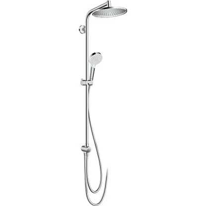 Hansgrohe Duschsystem Crometta S Showerpipe 240 EcoSmart Chrom/Weiß M. Umsteller 1 Hansgrohe Duschsystem Crometta S Showerpipe 240 EcoSmart Chrom/Weiß M. Umsteller