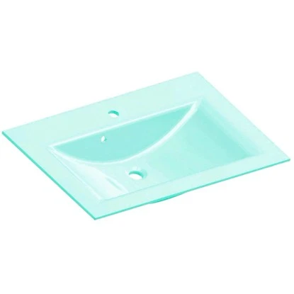 Fackelmann Glaswaschbecken Mintgrün 1 Fackelmann Glaswaschbecken Mintgrün