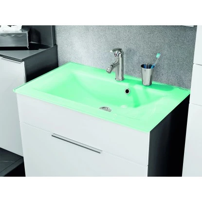 Fackelmann Glaswaschbecken Mintgrün 2 Fackelmann Glaswaschbecken Mintgrün – Bild 2