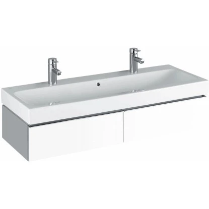 Geberit Waschbecken ICon 120 Cm Weiß Zwei Hahnlöcher KeraTect 3 Geberit Waschbecken ICon 120 Cm Weiß Zwei Hahnlöcher KeraTect – Bild 3