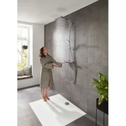 Hansgrohe Duschsystem Crometta E 240 Mm Mit Thermostat Weiß-Chrom -Badezimmerprodukte Geschäft 1 Modell 1432 27271000 tif