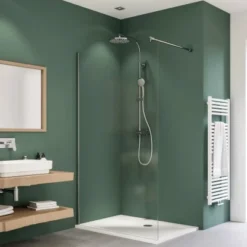 Breuer Walk-In Duschwand Entra Chrom Klarglas 100 Cm