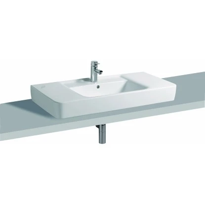 Geberit Aufsatzwaschbecken Renova Plan 100 Cm Weiß 2 Geberit Aufsatzwaschbecken Renova Plan 100 Cm Weiß – Bild 2