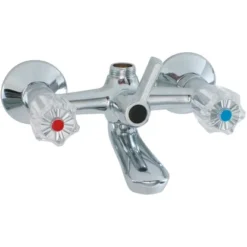 Sanitop-Wingenroth Zweigriffmischer Wannenarmatur Standard Plus Chrom