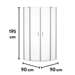 Baliv Duschkabine DUK-90.50R 90 Cm X 90 Cm Chrom -Badezimmerprodukte Geschäft 250312107805 VM01 190221 L
