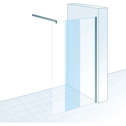 Schulte ExpressPlus Walk In MasterClass Chromoptik Hell 90x200cm 2 Schulte ExpressPlus Walk In MasterClass Chromoptik Hell 90x200cm – Bild 2