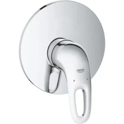 Grohe Einhand-Brausebatterie Eurostyle Offener Metall-Hebelgriff Chrom