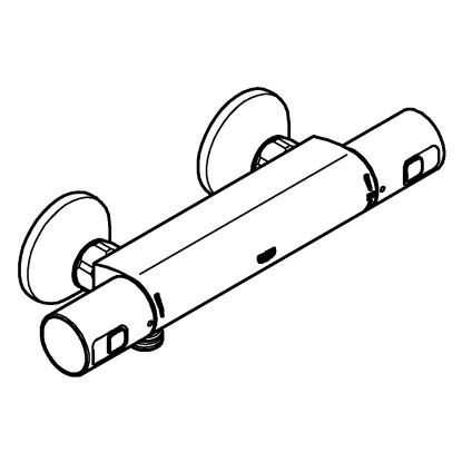 Grohe QuickFix Thermostat-Brausebatterie Precision Start Schwarz 3 Grohe QuickFix Thermostat-Brausebatterie Precision Start Schwarz – Bild 3