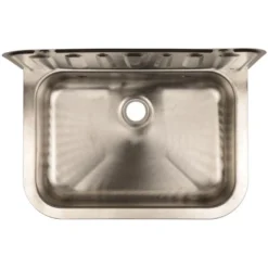 Sanitop-Wingenroth Ausgussbecken Edelstahl 50 Cm Chrom -Badezimmerprodukte Geschäft 4006596042161 2177 5