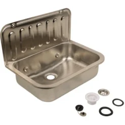 Sanitop-Wingenroth Ausgussbecken Edelstahl 50 Cm Chrom -Badezimmerprodukte Geschäft 4006596042161 2177 7