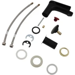 AquaSu Waschtischarmatur Orva Mit Schaftventil Schwarz Tief -Badezimmerprodukte Geschäft 4006596770187 2177 3