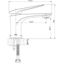 AquaSu Waschtischarmatur Orva Mit Schaftventil Schwarz Tief -Badezimmerprodukte Geschäft 4006596770187 2177 5