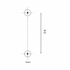 Baliv Brausestange DST-50.01, 58 Cm Verchromt -Badezimmerprodukte Geschäft 4007873312373 WEB01 260521