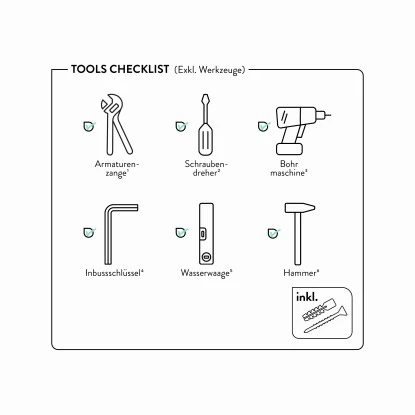 Baliv Überkopfbrause-Set KBS-22.21 Edelstahloptik 10 Baliv Überkopfbrause-Set KBS-22.21 Edelstahloptik – Bild 10