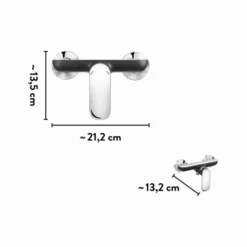 Baliv Duscharmatur DU-5071 Chrom-Schwarz -Badezimmerprodukte Geschäft 4007874111722 VM01 260521