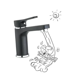 Baliv Waschtischarmatur WT-5750 Schwarz Matt -Badezimmerprodukte Geschäft 4007874206671 30