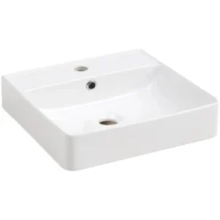 Fackelmann Aufsatzwaschbecken Vaida Keramik 40,5 Cm Weiß