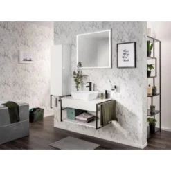 Fackelmann Stand-Armatur New York Schwarz -Badezimmerprodukte Geschäft 4008033862202 3254 05