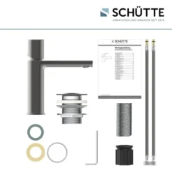 Schütte Waschtischarmatur New York Graphit Matt -Badezimmerprodukte Geschäft 4008431336121 2759 12