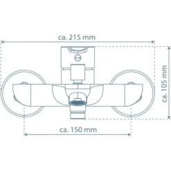 Schütte Wannenarmatur Denver Schwarz Matt -Badezimmerprodukte Geschäft 4008431443065 2759 20