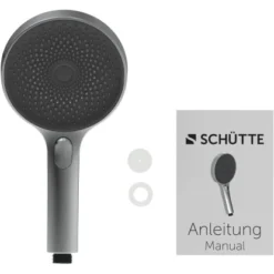 Schütte Design Handbrause Samoa Rain Chrom-Anthrazit -Badezimmerprodukte Geschäft 4008431609508 2759 7