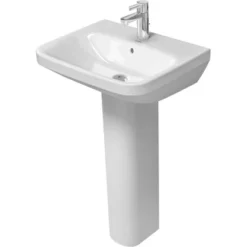 Duravit Waschbecken DuraStyle 55 Cm Weiß Mit Überlauf 1 Hahnloch -Badezimmerprodukte Geschäft 4021534850998 003