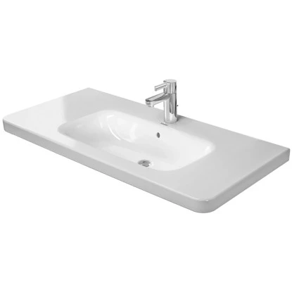 Duravit Möbelwaschtisch DuraStyle 100 Cm Weiß 1 Hahnloch Mit WonderGliss 1 Duravit Möbelwaschtisch DuraStyle 100 Cm Weiß 1 Hahnloch Mit WonderGliss