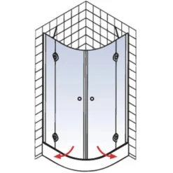 Schulte Runddusche Youngline Chromoptik Depoli Light 192 Cm X 90 Cm X 90 Cm. Rad -Badezimmerprodukte Geschäft 4037563122555 5