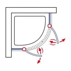 Schulte Runddusche Youngline Chromoptik Depoli Light 192 Cm X 90 Cm X 90 Cm. Rad -Badezimmerprodukte Geschäft 4037563122555 6
