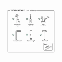 Baliv Überkopfbrause-Set KBS-22.160 Chrom -Badezimmerprodukte Geschäft 4048121070201 90