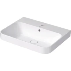 Duravit Aufsatzbecken Happy D.2 Plus Weiß Hochglanz 19,5 Cm X 60 Cm X 46 Cm