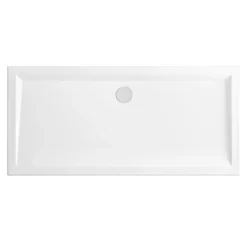 Schulte Duschwanne Rechteck Extra-flach Alpinweiß Inkl.Füße & Ablauf 80 X 170 Cm