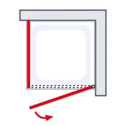 Schulte Alexa Style 2.0 Drehtür Inklusive Seitenwand 90 X 90 X 192 Cm -Badezimmerprodukte Geschäft 4060991017513 6