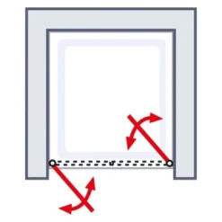Schulte Alexa Style 2.0 Pendeltür In Nische 90 X 192 Cm -Badezimmerprodukte Geschäft 4060991018565 6