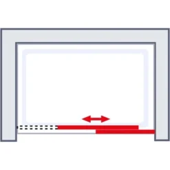 Schulte Schiebetür Mit Festelement Links Für Nischen MasterClass BxH 160x200 Cm -Badezimmerprodukte Geschäft 4060991028854 2053 03