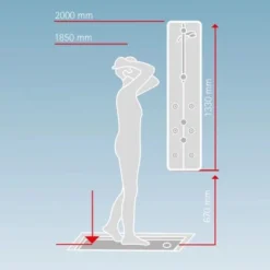 Schulte Dusch Master Rain Mit Thermostat Und Tellerkopfbrause -Badezimmerprodukte Geschäft 4060991035418 2053 6