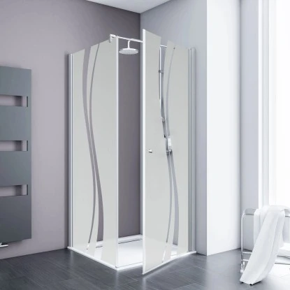 Schulte ExpressPlus Drehtür Seitenwand AlexaStyle2.0Dekor Liane 80cm 1 Schulte ExpressPlus Drehtür Seitenwand AlexaStyle2.0Dekor Liane 80cm