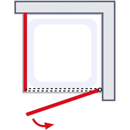 Schulte ExpressPlus Drehtür Seitenwand AlexaStyle2.0Dekor Liane 80cm 6 Schulte ExpressPlus Drehtür Seitenwand AlexaStyle2.0Dekor Liane 80cm – Bild 6