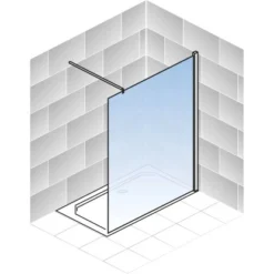 Schulte Duschwand Walk In Alexa Style 2.0 Chromoptik Dekor Liane 100 Cm -Badezimmerprodukte Geschäft 4060991037801 2053 5