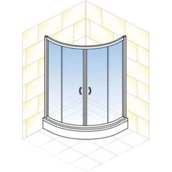 Schulte ExpressPlus Runddusche Sunny Sicherheitsglas Alpinweiß 190x90x90cm -Badezimmerprodukte Geschäft 4060991051098 2053 5