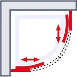 Schulte ExpressPlus Runddusche Sunny Sicherheitsglas Alpinweiß 190x90x90cm -Badezimmerprodukte Geschäft 4060991051098 2053 6
